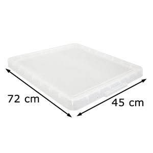 Produktbild für Deckel-Aufbewahrungsbox Really-Useful-Box transparent