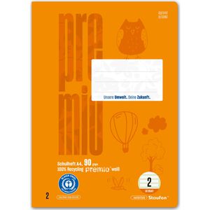 Produktbild für Schulheft Staufen Premio, 040782002, für 2. Klasse, A4