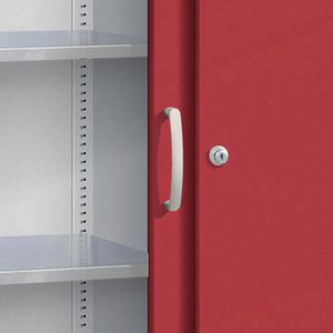 Produktbild für Werkzeugschrank CP-Möbel 2169-00, aus Metall, grau / rot