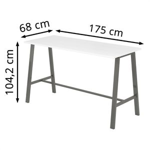 Produktbild für Stehtisch Hammerbacher MPA17, weiß