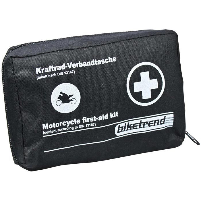 Holthaus Erste-Hilfe-Tasche Mini Combo, gefüllt, Füllung nach DIN 13167,  inkl. Warnweste, Motorrad – Böttcher AG
