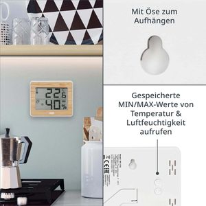 Produktbild für Thermo-Hygrometer ADE WS1702, digital
