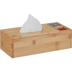 Kosmetiktücherbox Relaxdays 10028811, 2 Fächer