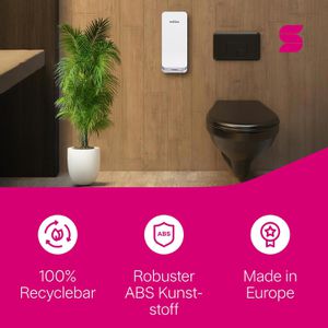 Produktbild für Toilettenpapierspender Satino Hyginity, 333424, BT1