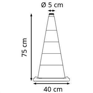 Produktbild für Leitkegel Schake 3L730RS, Höhe 75cm