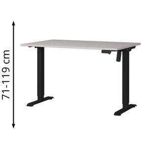 Produktbild für Schreibtisch Germania Profi 3.0, 8022-630 kaschmir / weiß