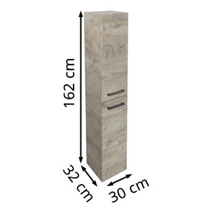 Produktbild für Bad-Hängeschrank Fackelmann Oxford, 83377, matt eiche