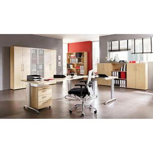 Produktbild für Aktenschrank Hammerbacher Basic 4550, aus Holz