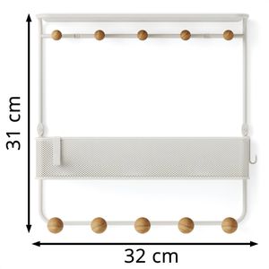Produktbild für Wandgarderobe Umbra Estique, Metall
