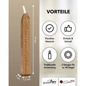 Produktbild für Siegellack gravurART 1227 Sticks, gold