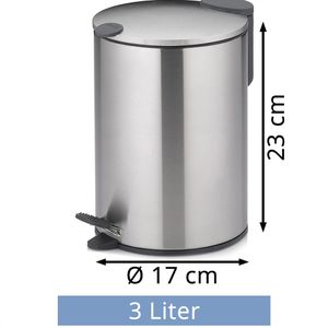 Produktbild für Mülleimer Kela Mats, 23615, silber matt
