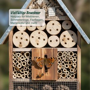 Produktbild für Insektenhotel Relaxdays 10052310, zum Aufhängen, aus Holz