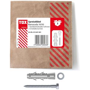 Schrauben-Dübel-Set Tox 013601081, Barracuda 10/50