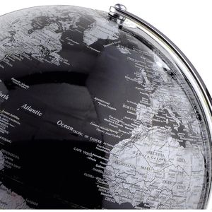 Produktbild für Globus TROIKA Terra Light Schwarz / Silber, Ø 25cm