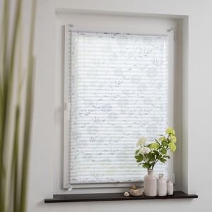 Produktbild für Plissee Liedeco Floral, Klemmfix, weiß