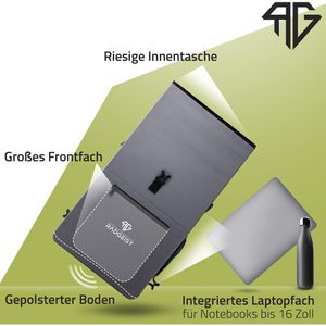 Produktbild für Gepäckträgertasche Radgeist RG-BP-GR-02, grau, 25 Liter