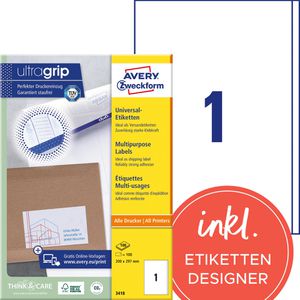 Universaletiketten Zweckform 3418, weiß