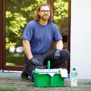 Produktbild für Fensterreinigungsset Unger Green Label Set GTK35, für Glas