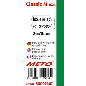 Produktbild für Preisauszeichner METO Classic M 1626