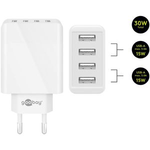 Produktbild für USB-Ladegerät Goobay 44962, 30 Watt