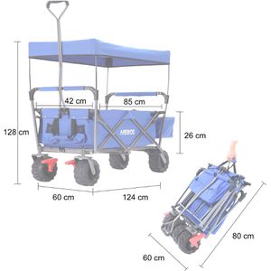 Produktbild für Bollerwagen Arebos 423361, faltbar