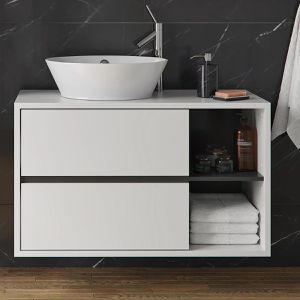 Produktbild für Waschbeckenunterschrank Vicco Viola, hängend