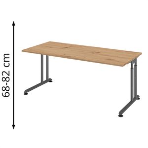 Produktbild für Schreibtisch Hammerbacher Z-Serie asteiche / graphit
