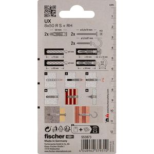 Produktbild für Schrauben-Dübel-Set Fischer 553873, Ready2Fix Lampe