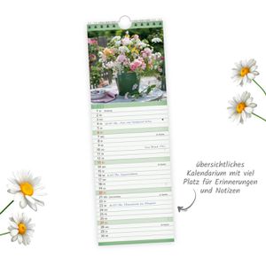 Produktbild für Streifenkalender Trötsch 2027802, Blumen