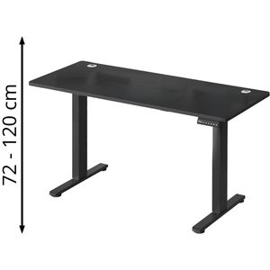 Schreibtisch Vasagle LSD134B01, schwarz / schwarz