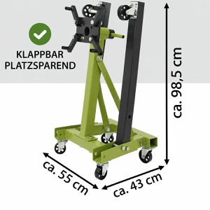 Produktbild für Motorständer Trutzholm 38640, rollbar, mit 4 Aufnahmepunkten