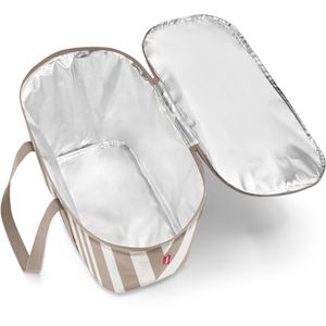 Produktbild für Kühltasche Reisenthel Coolerbag summerstripes coffee, faltbar