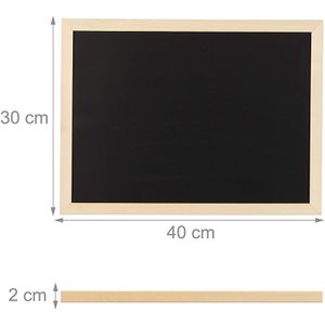 Produktbild für Kreidetafel Relaxdays schwarz