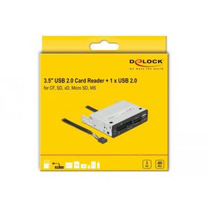 Produktbild für Kartenleser DeLock 91708, 6 in 1, 9-Pin Mainboard