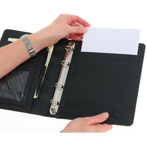 Produktbild für Schreibmappe Alassio 30003, Benaco, schwarz, Kunstleder
