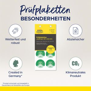 Produktbild für Prüfplaketten Zweckform 6986, Geprüft gem. VDE