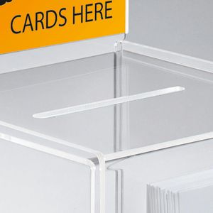Produktbild für Spendenbox Sigel VA 152, Acryl, transparent