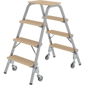 Montagetritt MUNK 39024, bis 150kg, mit 4 Lenkrollen