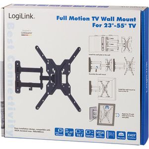 Produktbild für TV-Wandhalterung LogiLink BP0016, bis 30 kg