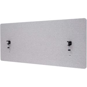 Tischtrennwand Mendler HWC-G75, grau