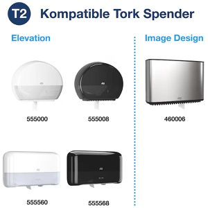 Produktbild für Toilettenpapier Tork Mini Jumbo Premium 110255, T2