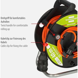Produktbild für Kabeltrommel Brennenstuhl G Bretec, 38 + 2m