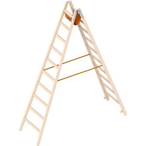 Produktbild für Stehleiter Layher 1038, beidseitig begehbar