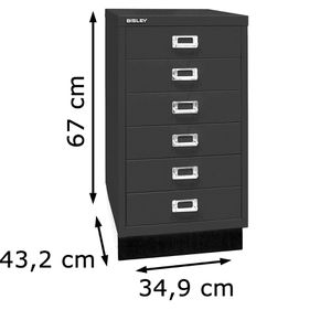 Produktbild für Schubladenschrank Bisley MultiDrawer, aus Metall