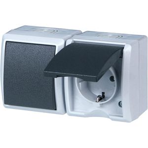 Steckdose REV-Ritter AquaForm, IP44, Aufputz