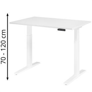 Schreibtisch Hammerbacher XMKA 12, weiß / weiß