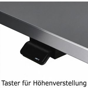 Produktbild für Schreibtisch Hammerbacher XMST 29337 graphit, mit Sideboard