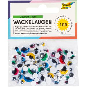 Wackelaugen Folia 7510, mehrfarbig mit Wimpern