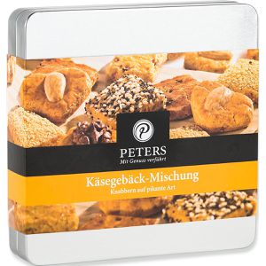 Cracker Peters mit Genuss verführt Käsegebäck-Mischung