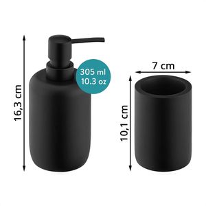 Produktbild für Badaccessoires-Set Navaris 56525.01, 3-teilig
